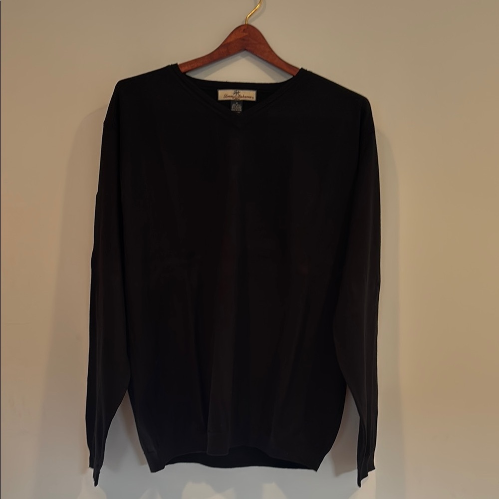 Tommy Bahama Black V-Neck Sweater